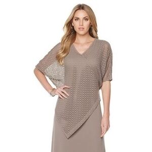 Serena Williams Taupe Knit Top